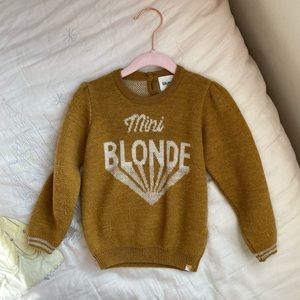 Blune mini blonde 3A girls sweater
